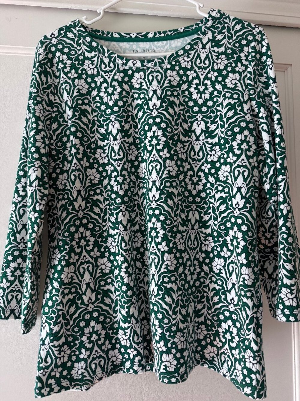 Women's stretchy crewneck top by Talbots M